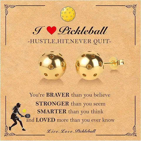 Pickleball Stud Earrings