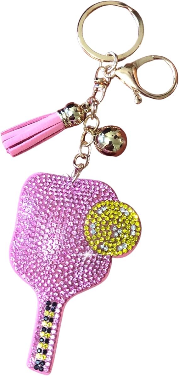Rhinestone Paddle Keychain