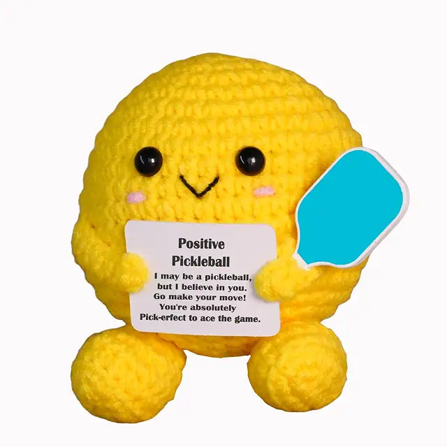 Positive Pickleball Crochet Plush
